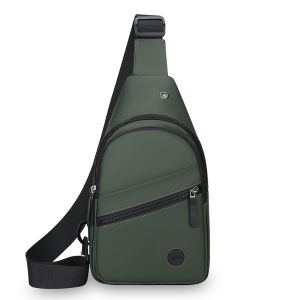 Mens Chest Bag Outdoor Crossbody Sling Pack Large Capacity Anti-Theft Shoulder Bag Water-Resistant Travel Messenger Bag