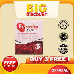 【Limited-time offer】Ferrolip FORTE 补铁复合维生素补充剂 柠檬味 30s | Supplement Nutrition | Improve Anemia