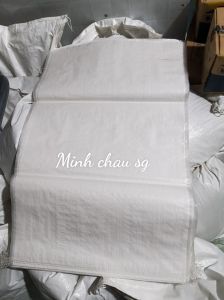 Bao tải trắng Bao tải dứa khổ 50cmx75cm đáy may 2 chỉ HÀNG MỚI Trọng tải 25kg trở lên ( 1 cái) Bảo quản