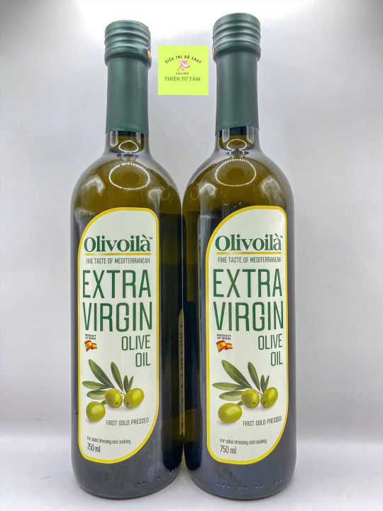 Dầu Ô Liu Extra Virgin Olive Oil Nguyên Chất An Toàn Chai 750ml