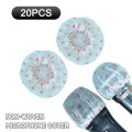 BlueWow Disposable Non-woven Microphone Cover Removal Windscreen Protective Mic Cap Pad for KTV Wireless Microphone. 