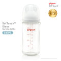 Pigeon Softouch Feeding Bottle Glass NEW version (160/240ml). 