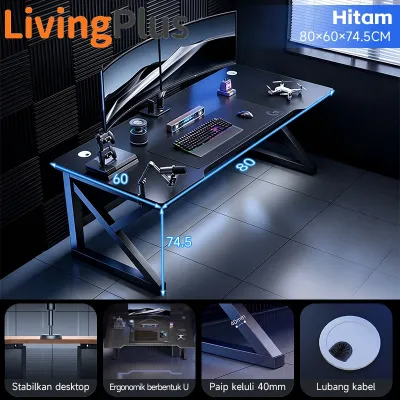 Meja Gaming Carbon Fibre Computer Table Home Office Table Meja Laptop Computer Desk PC Table Gaming Table