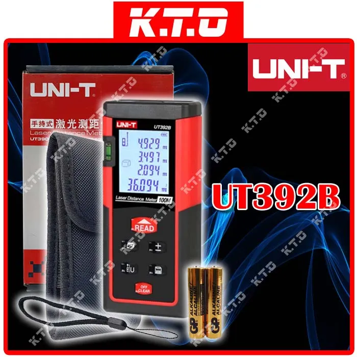 UNI-T UT392B 100M LASER DISTANCE METER HANDHELD DIGITAL RANGE FINDER AUTO CALIBRATION AREA & VOLUME CALCULATION TOOL