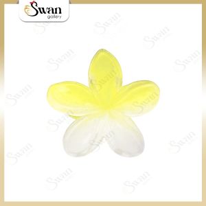 Jepit Rambut Bunga Kamboja Gradasi Akrilik 8 CM Wanita Korea Style Jedai Frangipani Warna Aesthetic Premium
