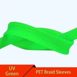 1M Green PET Braid Sleeves 2/4/6/8/10/12/14/16/20mm High Density Insulated Snake Skin Cable Wrap Sheath