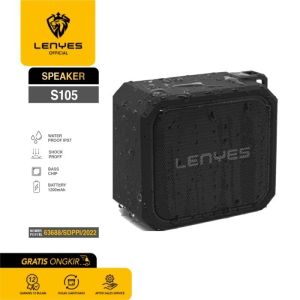 { NY ACC } Speaker Bluetooth Portable LENYES S105 Outdoor Wireless EXTRA BASS Wate