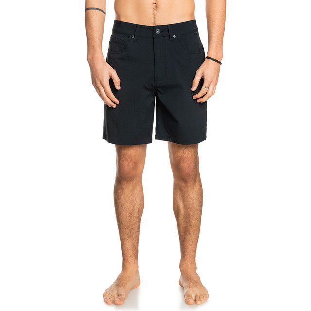 Quiksilver Men Nelson Drytwill Amphibian 18 Shorts Black EQYWS03790