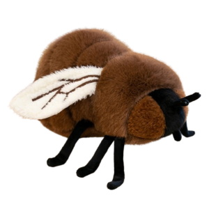 DUY26 Fluffy Simulation Fly Plush Toy Soft Collection Stuffed Animals Doll Novelty Cute Fly Plush Doll Kids Birthday Christmas