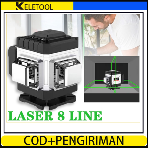 4d 16 baris waterpass laser tukang Sinar UV terpas leveling meteran tingkat bangunan waterpass garis taffware timbangan timbangan otomatis kramik Alat ukur Perata Sinar UV Level Green Beam Line Self-Leveling 360 Horisontal Dan Vertikal