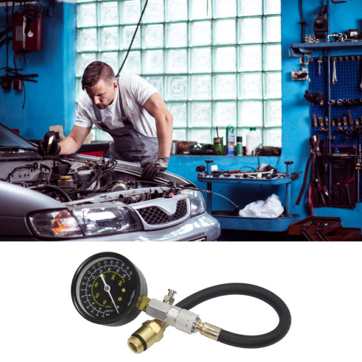 🚚 บริการจัดส่งในพื้นท้อง🚚ชุดทดสอบการอัดกระบอกสูบเครื่องยนต์0-300PSI ...