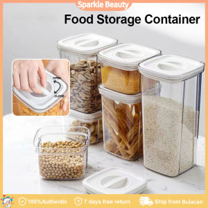 2000ML Airtight Food Container with Easy Open Lock Milk Storage Container Twist Lock Food Storage Transparent Food Sealed Tank PET Leak Proof Canister