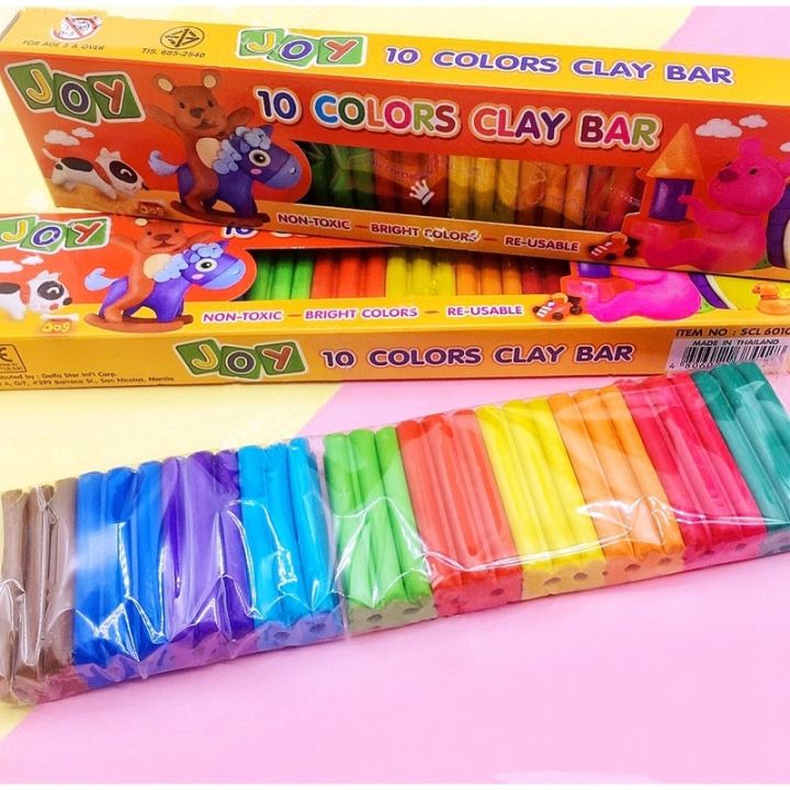 10 in 1 Kidart modeling clay assorted colors for kids clay bar | Lazada PH