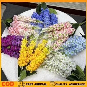 Artificial Flowers Silk Flower Fake Flower Hyacinth Delphinium Realistic Multicolor Wedding Home Decor Sulit