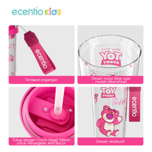 ecentio botol minum Disney Micky 1000ml Portable Botol air Anak Sport 1 Liter