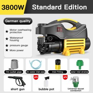 3800W Car Wash Machine Water Jet HighPressure Car Wash Home Cleaner SprayerMesin Basuh Kereta High pressure car washer