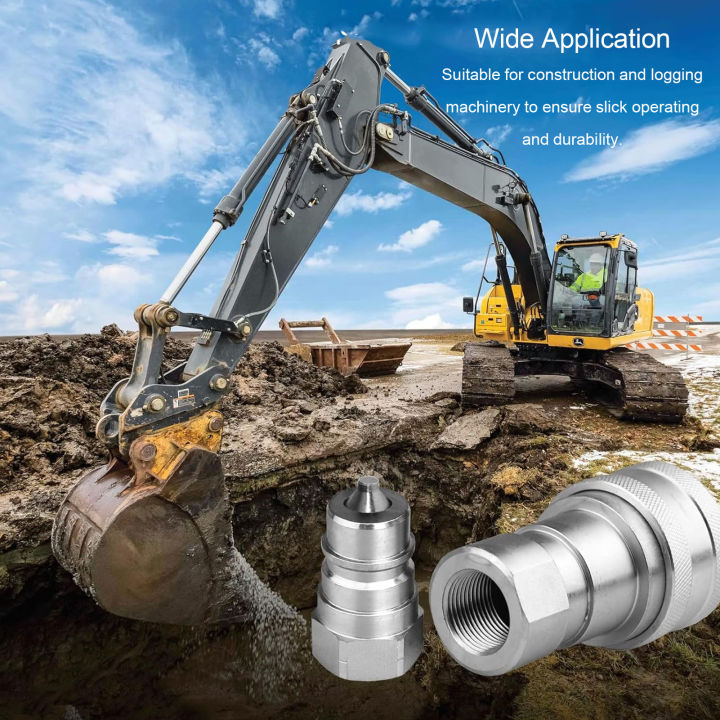 Hydraulic Quick Coupler Hydraulic Quick Connect Fittings 12 GPM Nominal ...