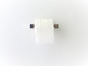 VRH ชุดแกนใส่กระดาษทิชชู่ ขาสี่เหลี่ยม แกนสปริง (ห่อแอร์) ผิวเงา FBGHS-0107AP (Clearance Product)