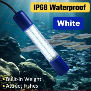 WAPKTY 30W Underwater Fishing Light Bright Portable LED Submersible Light High Quality Waterproof Lure Bait Lamp Boat Fishing