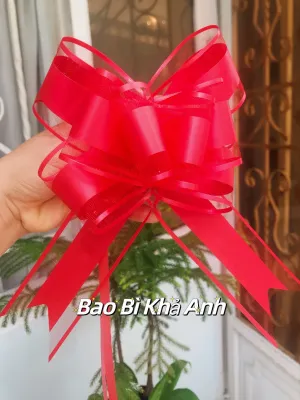 Nơ Rút gói quà Trang trí Giỏ Quà TẾT 2024 cực đẹp cánh lớn 5 phân nhiều màu sắc 🛑 Bao Bì Khả Anh🛑
