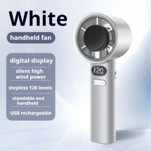Portable Fan 120-speed adjustable handheld portable USB rechargeable portable mini fan