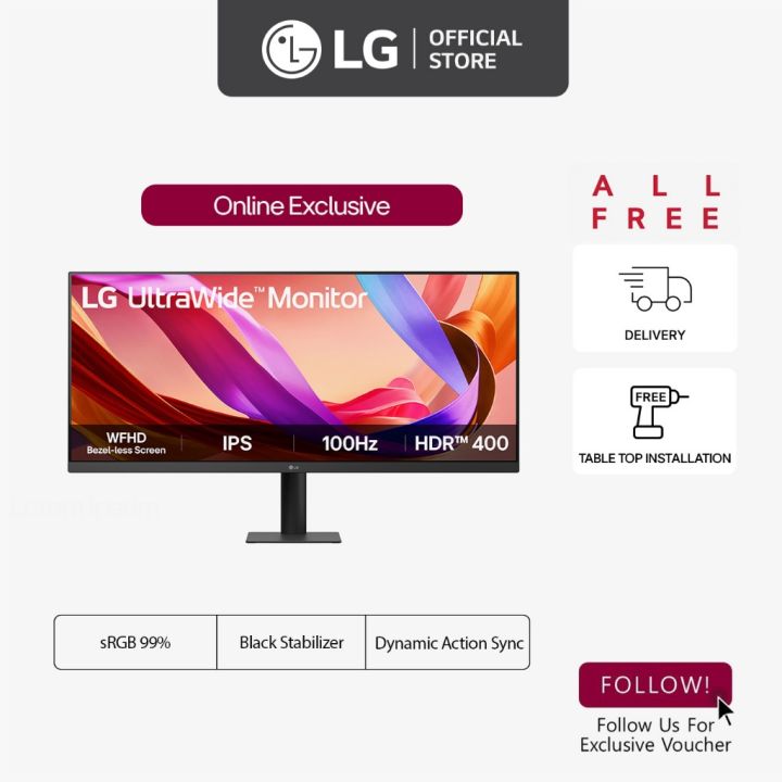 [Online Exclusive] LG 34U511A-B 34" UltraWide™ HDR IPS Display Monitor ...