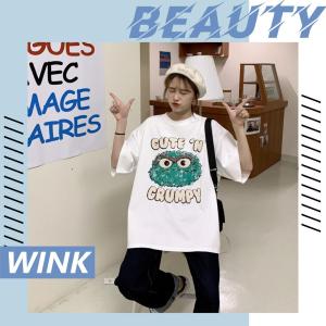 QXshop เสื้อยืดคอกลมลายการ์ตูน การ์ตูนดิกด๊อกน่ารักมากๆ หน้าการ์ตูนสวยน่ารักไม่เหมือนใครที่ไหนไม่มีไม่ได้แล้ว