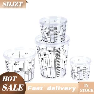 SDJZT Nhựa sơn trộn cup PP cứng Nhựa Điều Chỉnh sơn cup với bìa