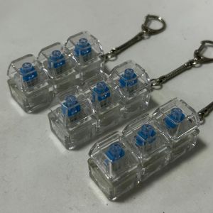 UNMEGONI 3/4/9คีย์ แป้นพิมพ์นิ้วมือ ปุ่มคีย์ปุ่ม คีย์แคป ของเล่นบีบอัด ผ่อนคลายผ่อนคลายๆ เวลาผ่านไป พวงกุญแจ Fidget สำหรับผู้ใหญ่