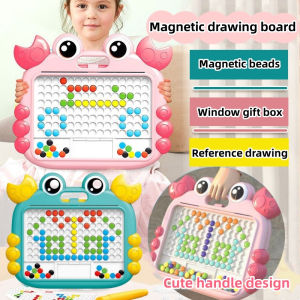 LIVING HOMW Magnertic Board Drawing Papan Tulis Gambar Magnetic Karakter Kepiting Menggambar Mainan Papan Magnetic Crab Sketchpas Mainan Edukasi Anak Cewe Cowo Perempuan TK SD Paud Papan