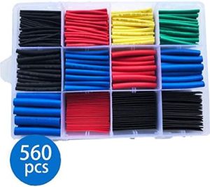 560pcs Heat Shrink Tube / Isolasi Bakar + Box