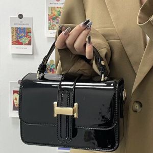 Niche High-end Shiny Small Square Bag for Women 2025 New Style Versatile One-shoulder Commuter Messenger Bag for Women