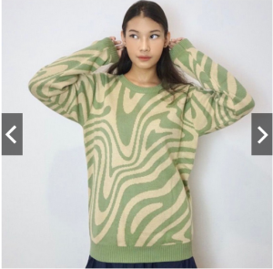 Atasan Rajut Crewneck Sweater Rajut Zebra PREMIUM TEBAL Atasan Knit Wanita Koran Style By MyFloody
