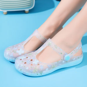 [Free Shipping] Outdoor Stream-Tracing Shoes WomenS Summer Flat Beach Sandals Jelly Beach Sandals Outdoor Wedge Sandals
