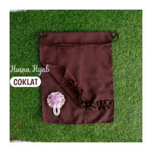 [HUSNA HIJAB] Cadar Tali Kriwil 2 Layer / Cadar 2 layer Ruffle