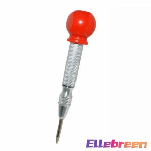 Automatic Center Punch Adjustable Spring-Loaded Tool Anti-Slip Knurled Grip Wood Press Dent Marker Woodwork