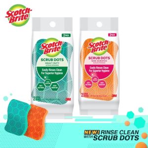 Scotch-Brite® Scrub Dots Heavy Duty & Non-Scratch Scrub Sponge Bundle