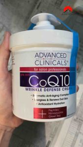 kem dưỡng da Advanced Clinicals CoQ10 Wrinkle Defense Cream 454g
