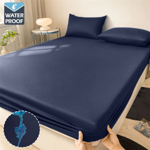 Waterproof Mattress Cover Fitted Bed Sheet With Elastic Band Anti-slip Adjustable Mattress Protector Double Fitted Sheet For Bed2026