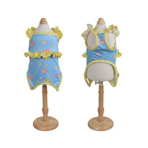 OUTOPEN Cartoon Print Dog Bikini Vest Breathable Stretchy Pet Cooling Vest Pet Apparel Soft Vest Swimwear Beach Vacations