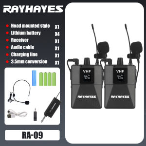 RAYHAYES Original Lapel Microphone Wireless UHF Frequencies Lapel Microphone Plug-and-Play Speak Teaching Shopping Guide