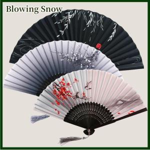 Blowing Trung Quốc lụa gấp quạt gỗ Shank cổ điển Dance Fan trang trí nhà