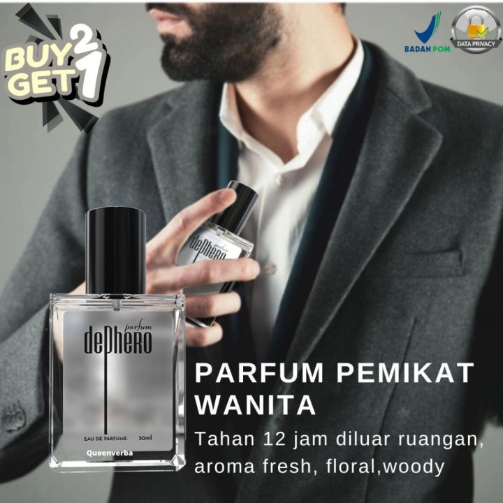 BISA COD Parfum Pheromone LURE HER PARFUM Perangsang WANITA PARFUM PRIA  TAHAN LAMA Pemikat WANITA DePhero