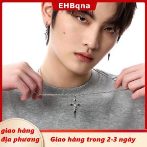 [COD] EHBqna 3PF Ship within 24 hours Cổ Điển Chữ Thập Mặt Dây Chuyền Vòng Cổ Cho Nam Giới Của Đa Năng Chuỗi Hợp Thời Trang Mồ Hôi Áo Sơ Mi Treo Punk Chuỗi Trang Sức Quà Tặng