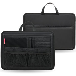 Briefcase Bag Organizer Insert durable water resistant Lightweight Nylon insert Bag for Easy Organization Multi - Compartment Travel Briefcase Bag organizer insert  for Laptop Passport Electronics & Daily Essentials