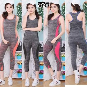 Setelan Olahraga Wanita: Setelan Aerobic Yoga & Olahraga Senam