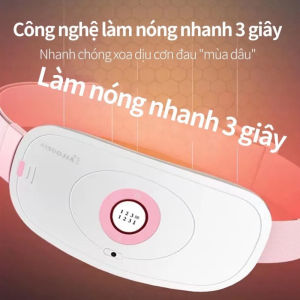 Máy Massage Làm Ấm Bụng Đai Đeo Giảm Đau Bụng Kinh Nguyệt Điều chỉnh ba tốc độ để làm nóng nhanh + massage rung. Máy Massage Làm Ấm Bụng Đai chườm nóng Bụng Kinh Nguyệt Làm Ấm Tử Cung Cho Phụ Nữ Đến Kì