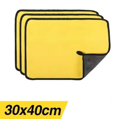 1-20Pcs Thicken Microfiber Car Cleaning Towels Soft Quick Drying Windows Mirrors Wiping Rags Highly Absorbent Cleaning Cloth Reusable Car Wash Cloth Home Double-sides Clean Cloths