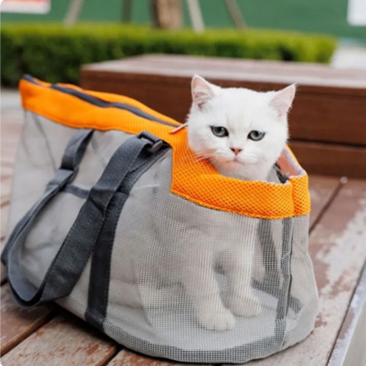 YDIJEJ Breathable Panoramic Breathable Dog Bag Polyester Folding Mesh