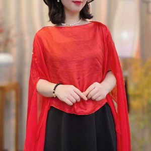 LUMIYA Pure Color Women Shawl Chiffon Coats Jackets Capes Top Scarf Cardigan Shawl Women Girls